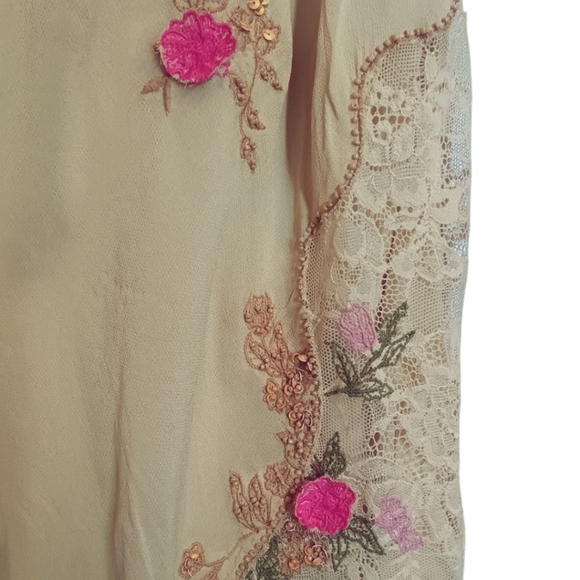 Free People Meet Again Floral Embroidered Midi Dress XS - Picture 8 of 12